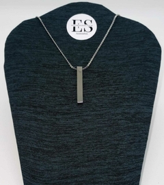 Conjunto Cadena y barra acero quirurgico personalizable en internet