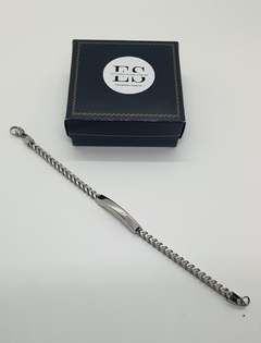 PULSERA ACERO QUIRURGICO CON DIJE PERSONALIZABLE - estilosalvatore.com.ar