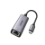 Adaptador de Red USB-C 3.1 (5 Gbps) a RJ45 | Thunderbolt 3 | Admite 10/100/1000 Mbps y 2.5G | Chip Inteligente | Amplia Compatibilidad | Caja de Aluminio | Longitud del cable 10 cm.