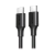 Cable USB-C a USB-C | 1 Metro | Carga Rápida de hasta 60W | Transferencia de datos de 480 Mbps | PD3.0 | QC 4.0/3.0/2.0 | FPC | AFC | Duradero y Flexible| Caja ABS | Cubierta de TPE | Color Negro.