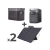 Kit de Estación de Energía Portátil 2048Wh + Batería Externa 2048Wh + 2 Paneles Solares Flexibles 400W (4096Wh, 800W Totales)