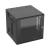 Gabinete PanZone de Montaje en Pared, de 19in, Puerta con Ventana de Seguridad, 12 UR, 635mm de Profundidad, Color Negro - dondetedije