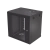 Gabinete de Pared de 12U con Puerta de Cristal Templado, 479.5 mm de Profundidad, Rack de 19'', Acero Reforzado Color Negro.