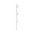 Poste de Paso Blanco de 0.75m para Cerca Electrificada. Tubo Galvanizado cal. 18 de 1"Diam. con Tapón y 3 Aisladores Instalados. - comprar en línea