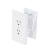 Contacto eléctrico doble, soporte y tapa color blanco de PVC auto extinguible, para canaleta TEK100 (5591-10200) - comprar en línea