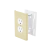 Contacto eléctrico doble, soporte y tapa color Marfil de PVC auto extinguible, para canaleta TEK-100-M (5591-19001) - comprar en línea
