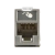Jack UltraMAX Cat5e, UTP, Montaje híbrido en Placa de Pared (Plano y Angulado), Color Gris, Punch Down