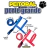 Coleira Peitoral Americano Nylon + Guia Porte Grande