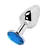 Plug Anal em Alumínio com Pedra Metal G - Luv Sex Shop