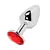 Plug Anal em Alumínio com Pedra Metal G