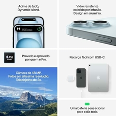 Iphone 15 128 GB ( NOVO ) ( Consultar cores disponíveis) - loja online