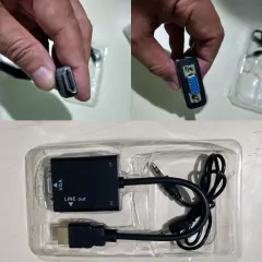 Conversor Adaptador Hdmi Para Vga Com Saída De Áudio E Cabo P2 na internet