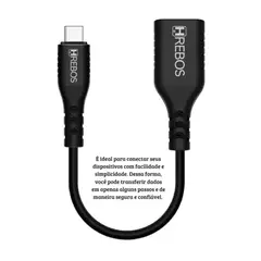 CABO EXTENSOR HREBOS TIPO-C P/ USB