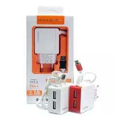 CARREGADOR TIPO C H'MASTON Y17-3 2 USB - comprar online