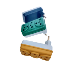 Adaptador Elétrico Tomada Benjamin 3 Saídas T 10A Colorido