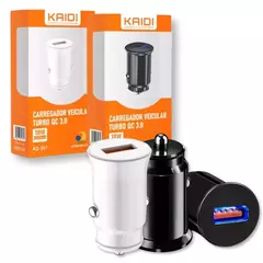 Carregador Veicular 3.0A 18W USB - Kaidi - KD-501 - comprar online