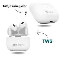 Fone Bluetooth Hrebos Hs-504 - 8h De Uso Bluetooth 5.0 - comprar online