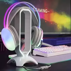 Headset Gamer Delta Gamenote F5016 Rgb Branco Aitek - Loja Infinity eletrônicos