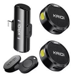 MICROFONE KAIDI KMF4-A SEM FIO PARA LIGHTNING