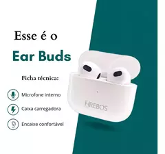 Fone Bluetooth Hrebos Hs-504 - 8h De Uso Bluetooth 5.0 - loja online