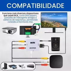 Imagem do Adaptador Av Vga Conversor Av Rca Para Vga