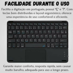 teclado bluetooth com touchpad hmaston jp 105 - comprar online