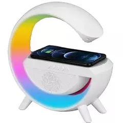 Luminária / caixa de som e carregador por indução bt 3401 - loja online