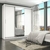 Guarda-Roupa Casal 4 Espelhos 3 Portas de Correr 4 Gavetas Max Plus Espresso Móveis Branco