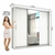 Guarda-Roupa Casal 4 Espelhos 3 Portas de Correr 4 Gavetas Max Plus Espresso Móveis Branco - Moreira Móveis