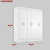 Guarda-Roupa Casal 6 Portas Falco Yescasa Branco Fosco Liso - loja online