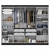 Guarda Roupa Casal 8 Portas 4 Gavetas Paris Espresso Móveis Preto - comprar online