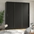 Guarda-Roupa Casal 3 Portas de Correr Muriqui Maxx Cabecasa Madeiramadeira Preto