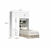 Guarda-Roupa Solteiro com Cabeceira 4 Portas Cancun J&A Móveis Branco - Moreira Móveis