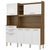 Armário de Cozinha 6 Portas 2 Gavetas Select Demobile Amêndoa/Branco - comprar online