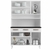 Armário de Cozinha em Aço Triplo 6 Portas 3 Gavetas Mirage New Telasul Branco - comprar online
