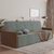 Sofa Cama Retrátil e Reclinável Casal Paris 2m Veludo Cinza CINZA