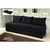 Sofá Cama Bicama Sofánete 3 Lugares Slim Suede Preto - comprar online