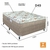 Cama Box Casal Portobel com Colchão Orthopedic D45 138x188x53cm Bege na internet