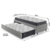 Bicama Box Solteiro Courino Linho Cinza 88x188 Com Dois Colchões Adapto Molas Ensacadas Ecoflex Cinza Claro - comprar online