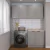 Lavanderia Modulada 3 Peças 2 Armários Aéreos 4 Portas 1 Balcão Cabecasa Madeiramadeira Cinza/Branco