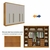 Guarda Roupa Casal 6 Portas 8 Gavetas Portugal Espresso Móveis Cinamomo/Off-White - comprar online