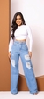calca jeans flare - loja online