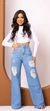 calca jeans flare na internet