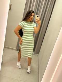 Vestido Tricot Modal Manga Curta - comprar online
