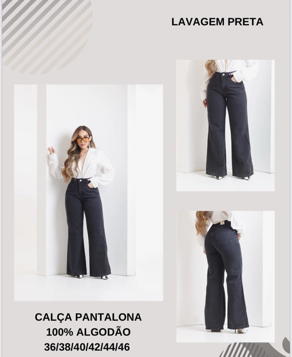 Calça Pantalona Preta