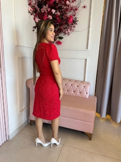 Vestido Evasê Crepe Rosy - comprar online