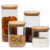 Frasco Cuadrado Tapa Bamboo 900 ml