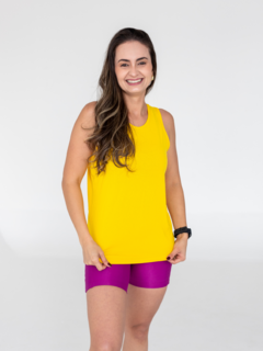 Regata Dry Fit modelo nadador - cor Amarelo - comprar online