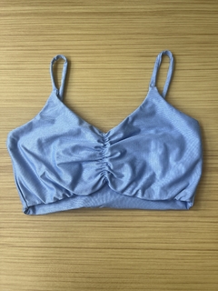 Top Microcanelado Mariana - cor Beau Blue - comprar online