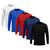 Camisetas Manga Longa Masculina Com Cores Sortidas